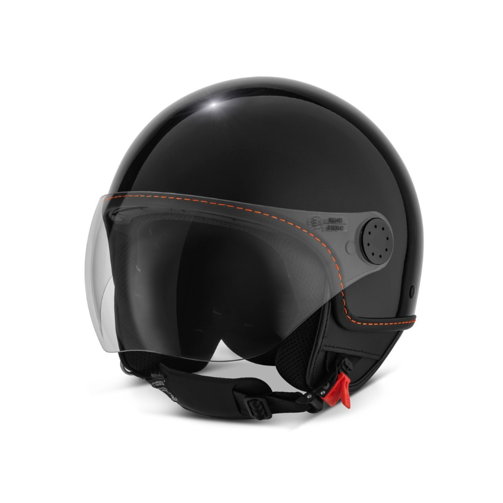 Vespa Jet Casco Visiera 4.0 nero / arancione