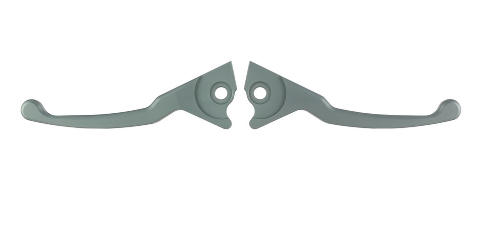 Set leve freno sportive Shorty per Vespa, destra e sinistra, grigio opaco