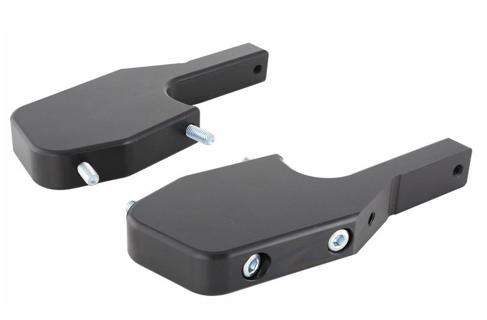 Adattatore poggiapiedi passeggero per Vespa GTS/​GTS Super/​GTV/​GT 60/​GT/​GT L 125-300ccm, nero lucido