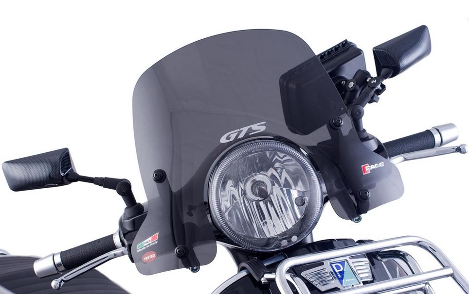 Parabrezza a mezza altezza per Vespa GTS/GTS Super/GT/GT L 125-300cc, colorato