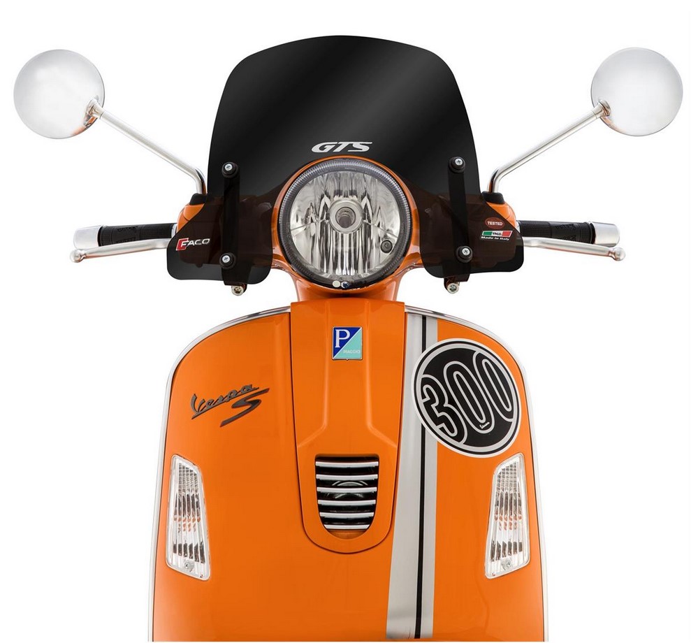 Parabrezza a mezza altezza per Vespa GTS/GTS Super/GT/GT L 125-300cc, colorato