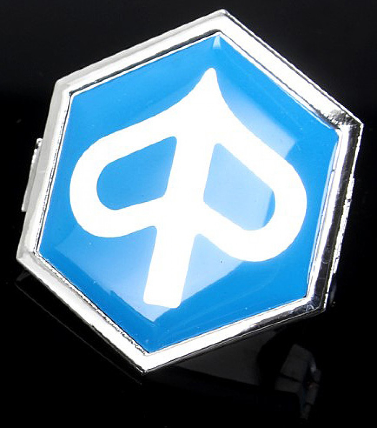 Stemma "PIAGGIO" cascata, blu