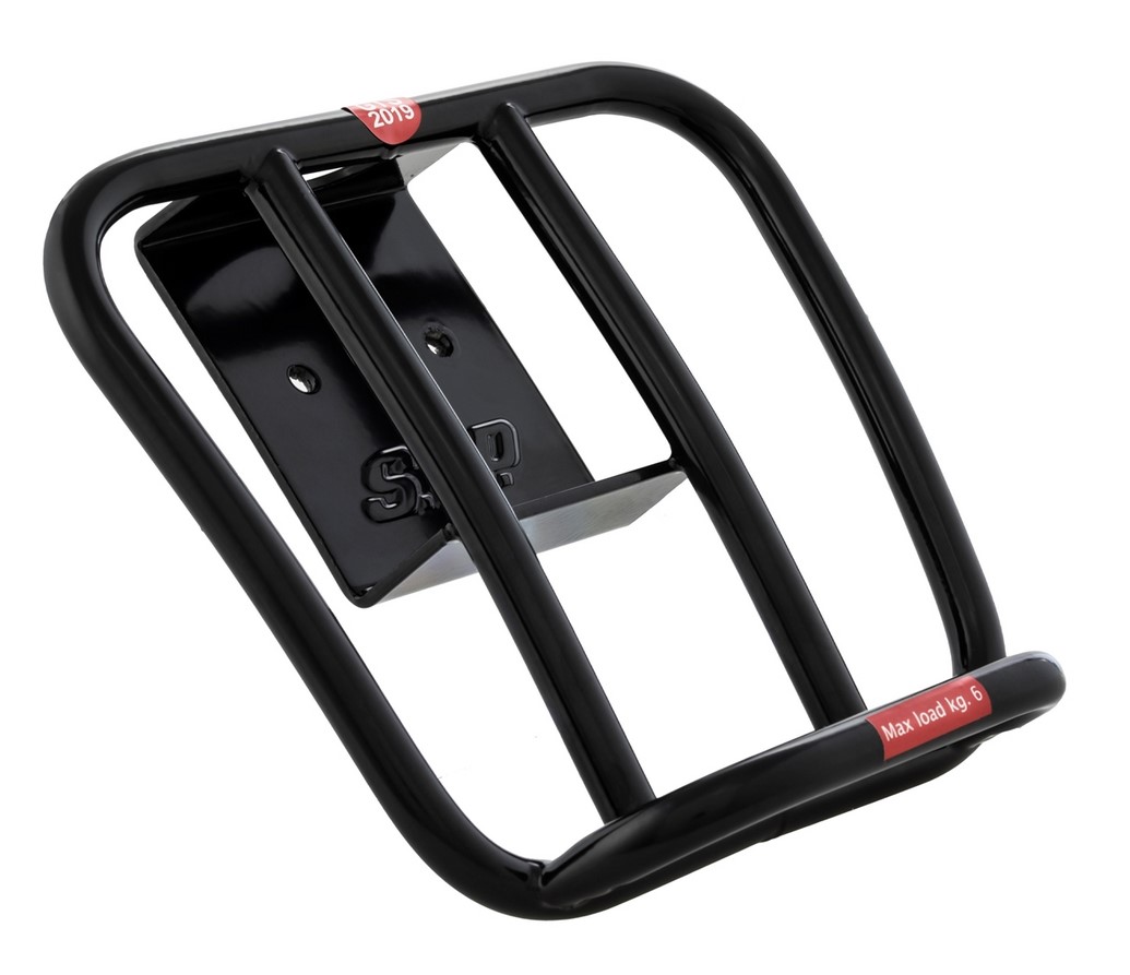 Portapacchi posteriore anni '70 per Vespa GTS /​ GTS Super HPE 125-300 ('19-), nero lucido