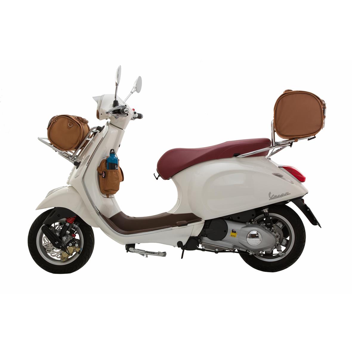 Borsa grande "Classic" per portapacchi per Vespa - marrone, nylon