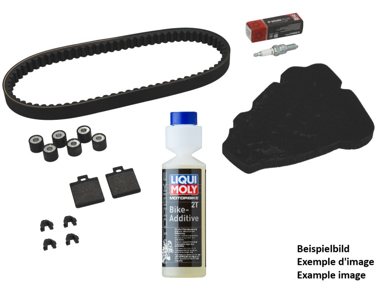 Kit di controllo NF ProKit premium, (OEM) con pastiglie freno + additivo, Piaggio Beverly 300 HPE, anno di produzione