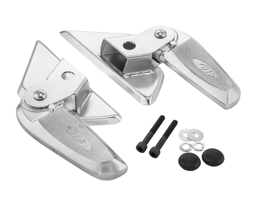 Pedane destra e sinistra per Vespa LX /LXV /S 50-150ccm, cromo/cromo