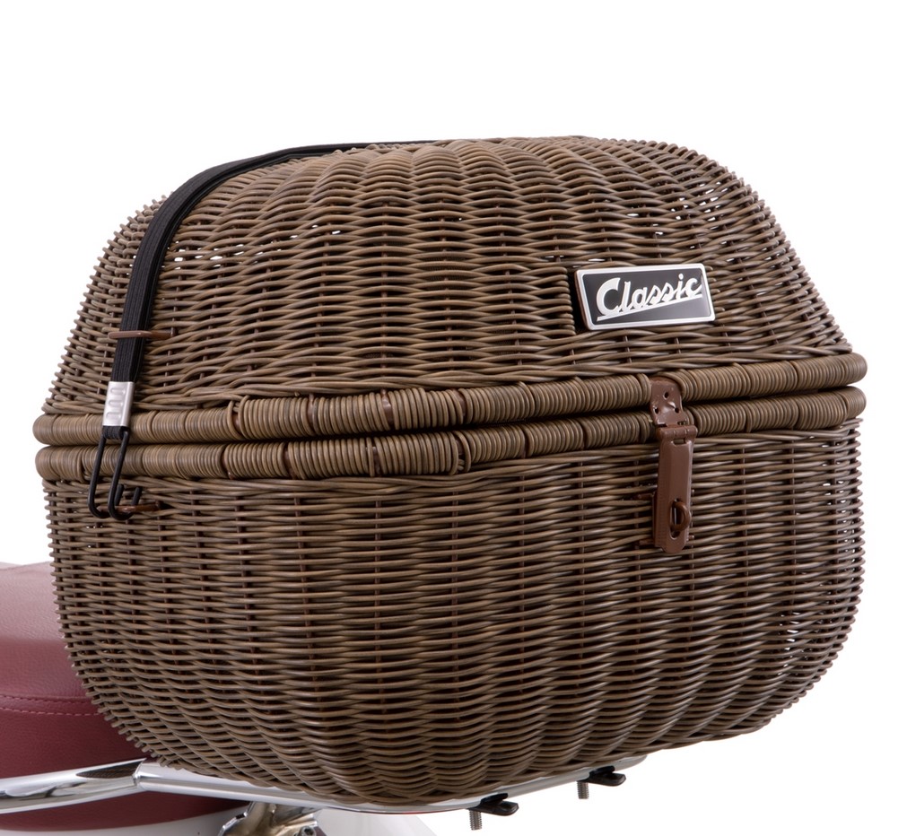 Cestino portapacchi Kit Classic per Vespa GTS/​GTV/GT60 125-300ccm, testa di moro