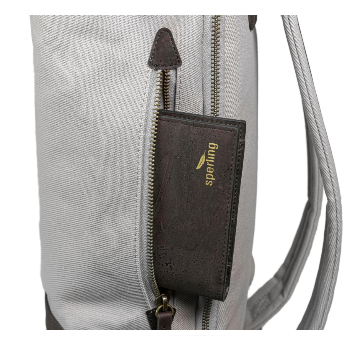 Zaino Sperling VESPA-Rider Night "SIP Edition" - grigio/marrone sughero