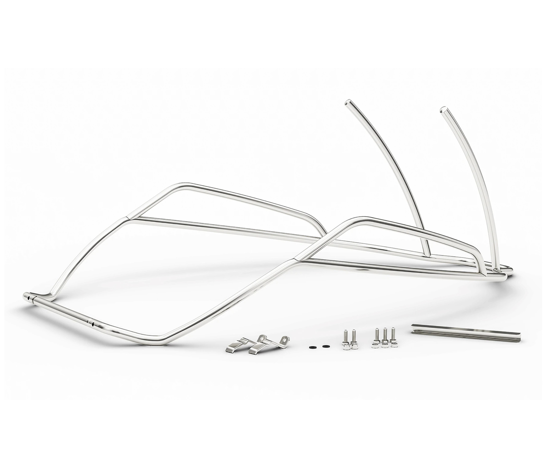 Paramotore posteriore cromato per Vespa GTS, GTV, GTS Super