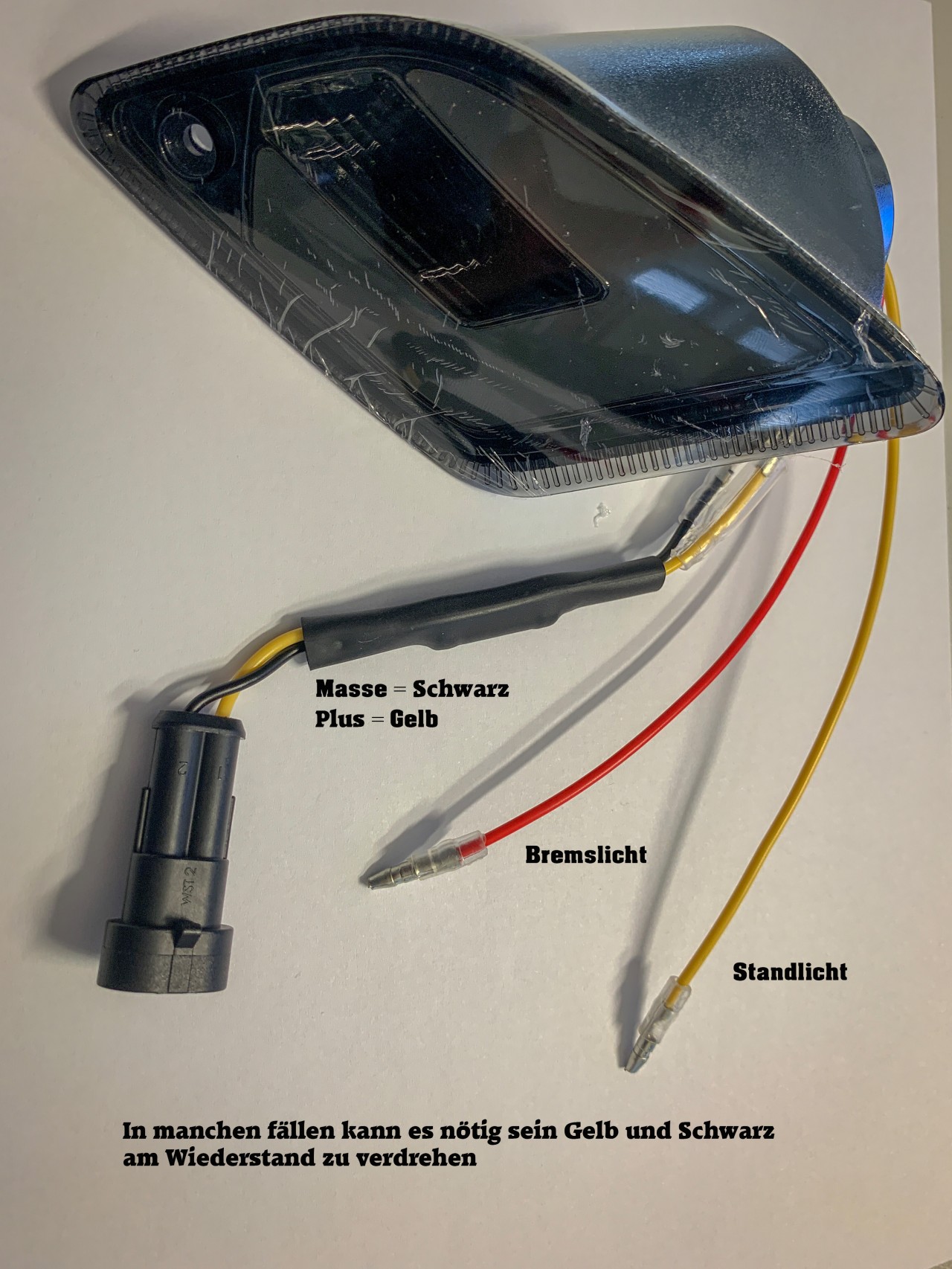 Kit frecce a LED anteriori, trasparenti per Vespa GT, GTL, GTV, GTS 125-300