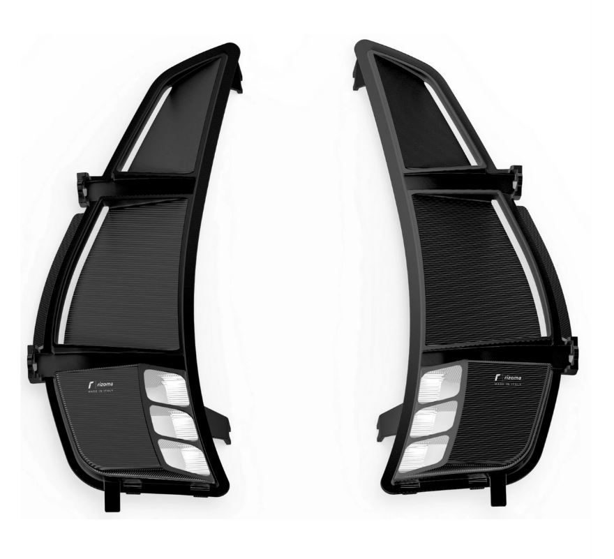 Griglia di ventilazione RIZOMA per Vespa GTS/GTS Super/GTV 125-300cc (`23-), nera