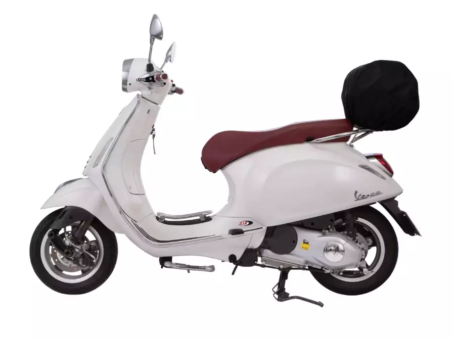 Kit cestino "Classic" con portapacchi per Vespa LX/LXV/S 50-150cc, marrone