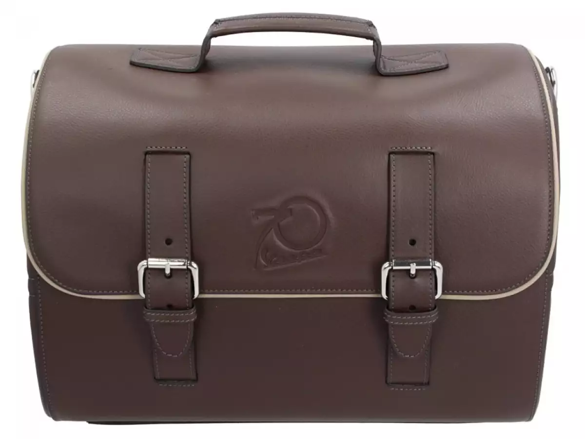 Borsa in pelle originale Vespa versione anni 70 - marrone