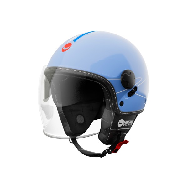 Helmo Milano Demi Jet Eos blu lucido