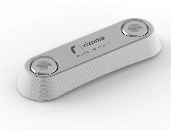 Filo di copertura RIZOMA maniglione passeggero per Vespa GTS/GTS Super/GTV/Primavera, argento