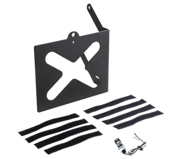 Porta targa laterale per Vespa GTS/GTS Super/GTV/GT, nero opaco