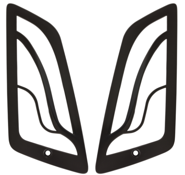 Griglia frecce destra e sinistra, anteriore per Vespa GTS/​GTS Super/​GTV/​GT 60/​GT/​GT L, nero opaco