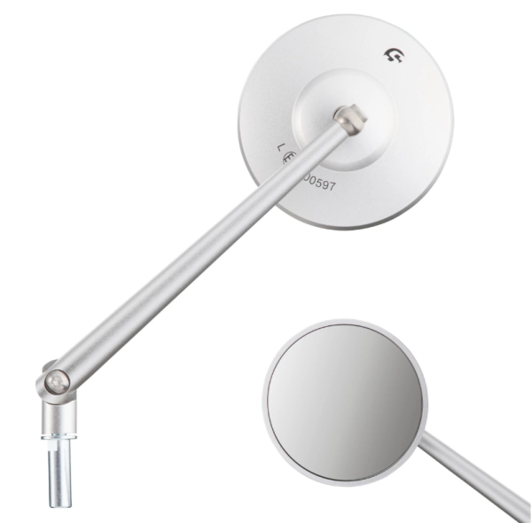 Specchio standard destro o sinistro per Vespa PX 125-200ccm, alluminio opaco