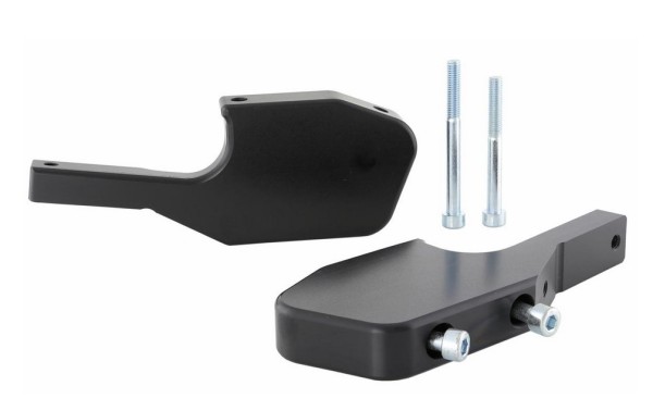 Adattatore poggiapiedi passeggero per Vespa GTS/​GTS Super/​GTV/​GT 60/​GT/​GT L 125-300ccm, nero lucido