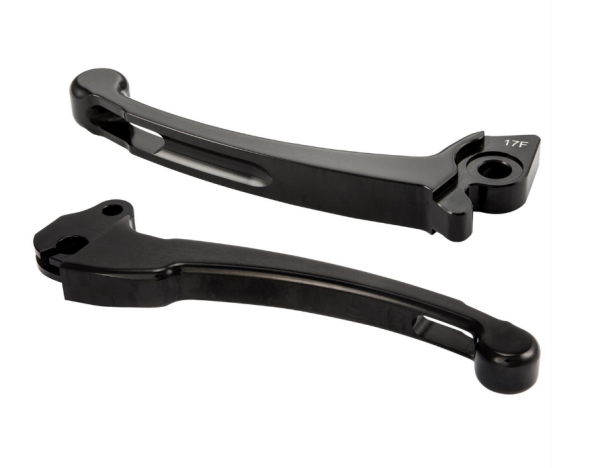 Set di leve sportive frizione/freno per Vespa PX 125 -150cc, HBZ Hengtong, destra/sinistra, nero