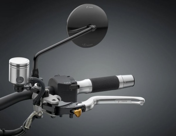 Specchio RIZOMA "ONE" destro o sinistro per Vespa, anodizzato nero