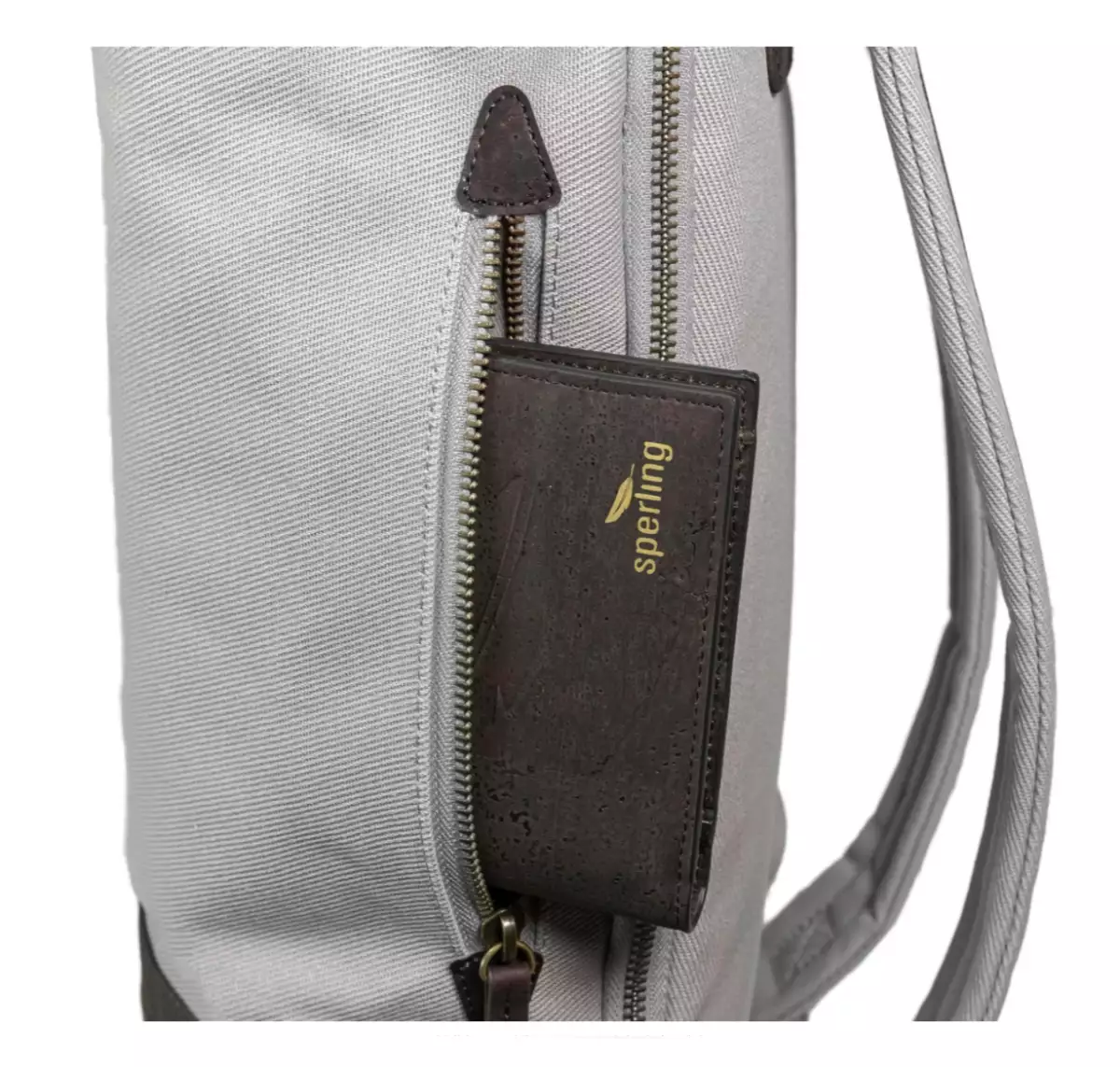 Zaino Sperling VESPA-Rider Night "SIP Edition" - grigio/marrone sughero