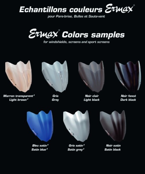 Parabrezza ERMAX misura originale per i modelli Piaggio MP3, trasparente