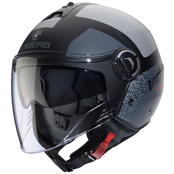 Caberg casco Riviera V4 X Alpha nero opaco/grigio antracite
