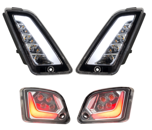 Kit frecce anteriori e posteriori per Vespa GTS/​GTS Super/​GTV 125-300ccm ('14-), trasparente