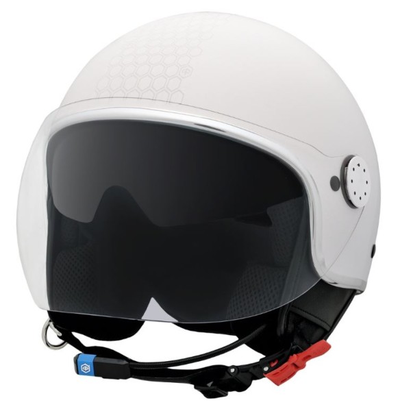 Casco Piaggio PFJ Mirror jet bianco