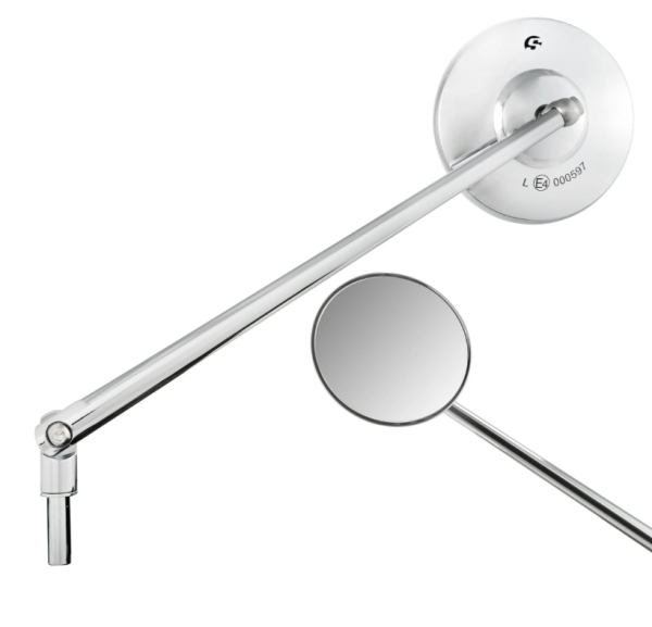 Specchio standard destro o sinistro per Vespa PX 80-200ccm, cromato