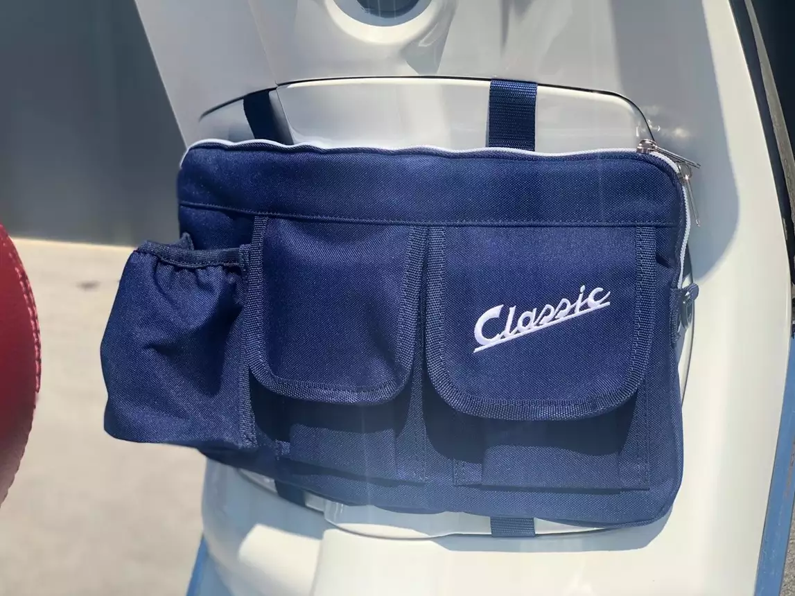 Borsa "Classic" per vano bagagli/portaoggetti Vespa - blu, nylon