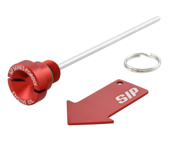 Vite riempimento olio olio motore per Vespa Primavera/​Sprint 125-150ccm i.e. 3V 4T AC, rosso