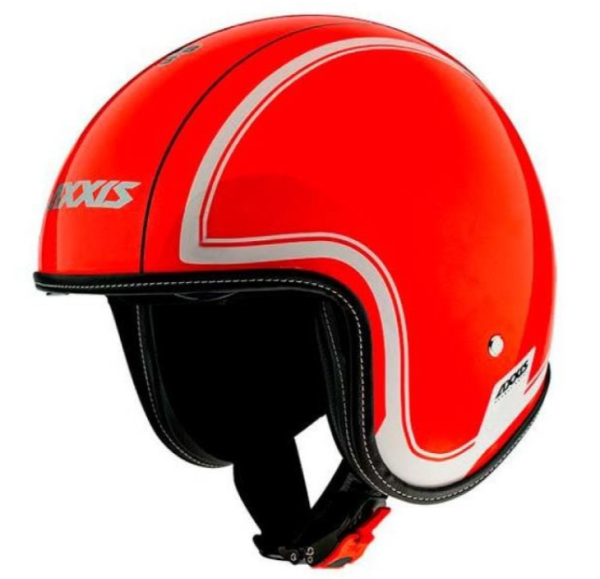 Casco jet Axxis, Hornet SV Royal, rosso lucido