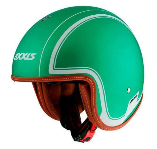 Casco Axxis Jet, Hornet SV Royal, verde opaco