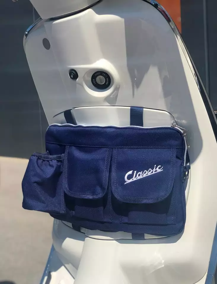 Borsa "Classic" per vano bagagli/portaoggetti Vespa - blu, nylon