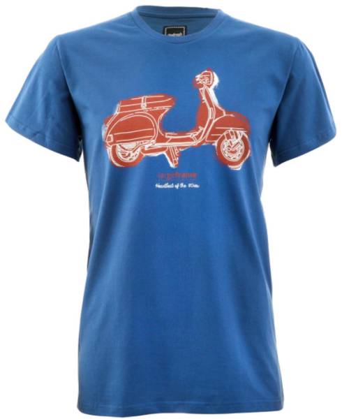 T-shirt "PX - Heartbeat of the 80's", blu