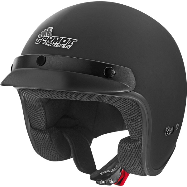 Casco Germot GM 100 Classic, nero opaco