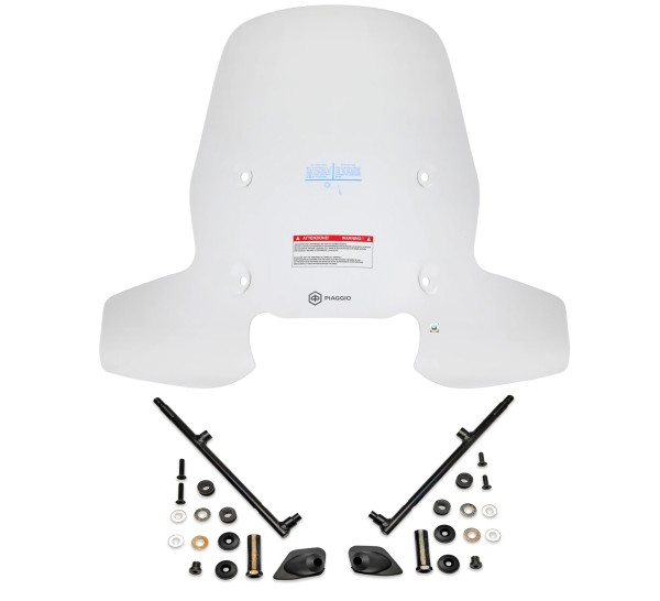 Parabrezza Urban trasparente con supporto per Beverly HPE