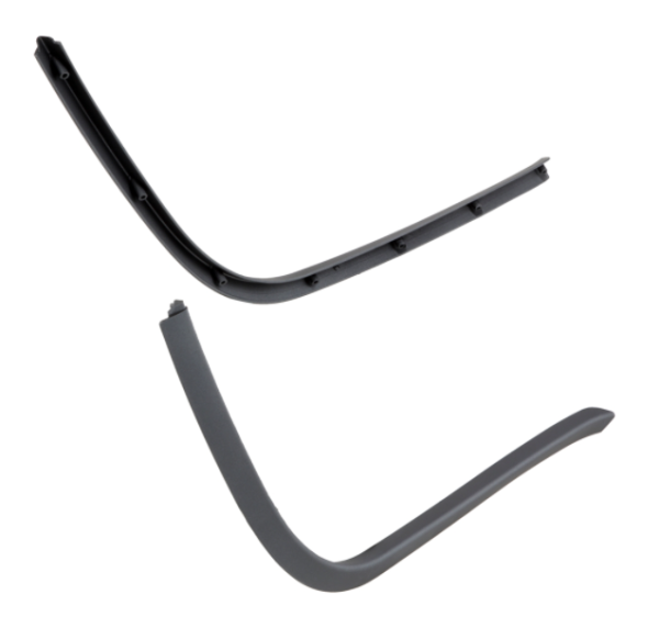 Pedana a tubo mono asolato grigio opaco per Vespa Primavera/​Sprint 50-150ccm