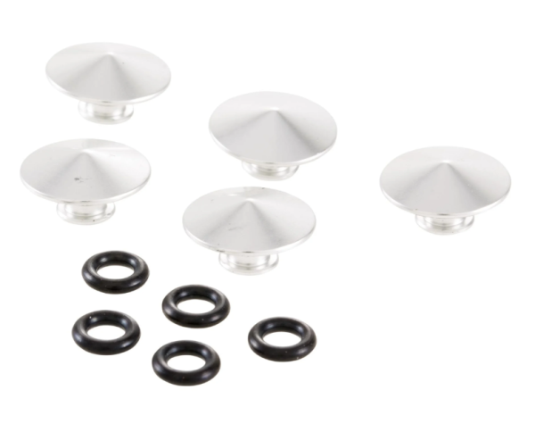 Copri bullone ruota anteriore o posteriore, argento