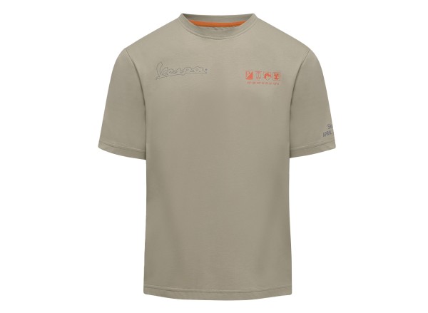 T-shirt Vespa Nomad beige collezione DEC
