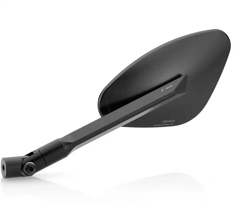 Specchio RIZOMA Genesi destro per Vespa, anodizzato nero
