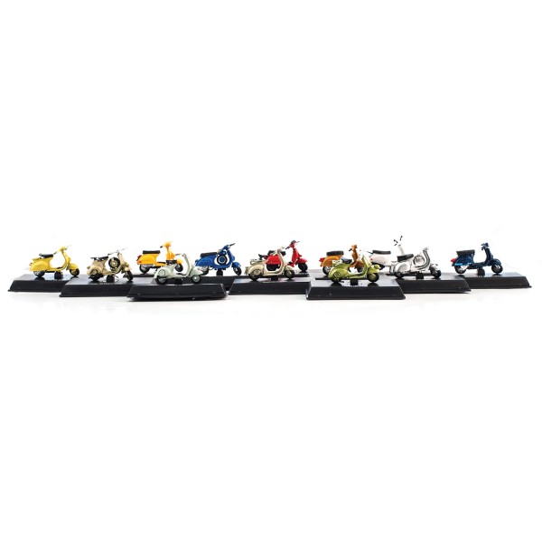 Veicoli Vespa modelli 1:32 set 24 pezzi