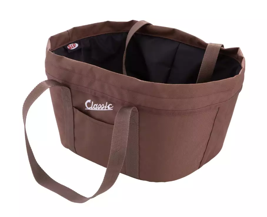 Kit cestino "Classic" con portapacchi per Vespa LX/LXV/S 50-150cc, marrone