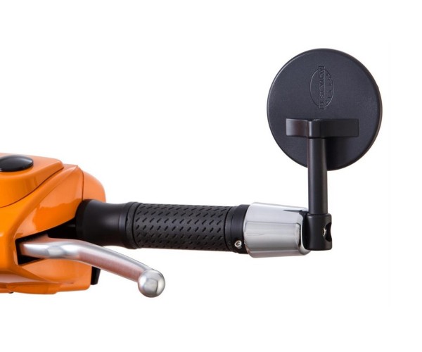 Specchietto terminale manubrio MINI per Vespa, destro e sinistro, nero