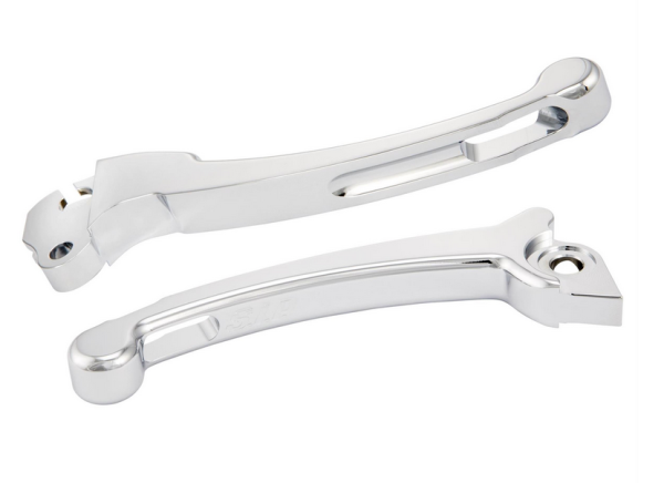 Set di leve sportive frizione/freno per Vespa PX 125-200ccm, HBZ Grimeca, destra/sinistra, cromo