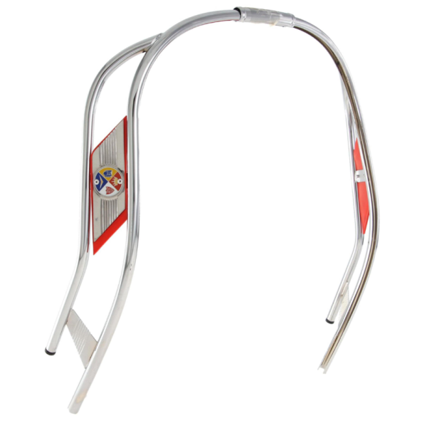 Paragambe a doppia scanalatura per Vespa PX 80-200ccm, cromo