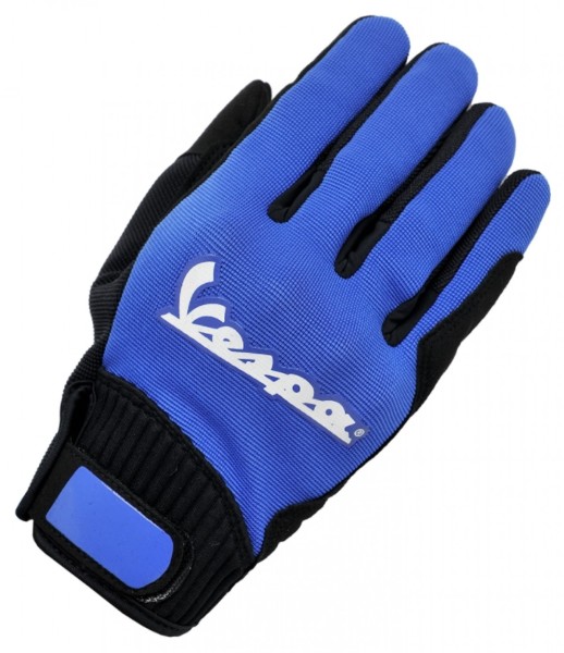 Guanti Vespa colore blu tessuto