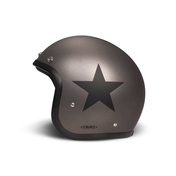 DMD Jet Helmet Retro, verde, opaco, Star Green, fibra di vetro, ECE 22.06-Copy